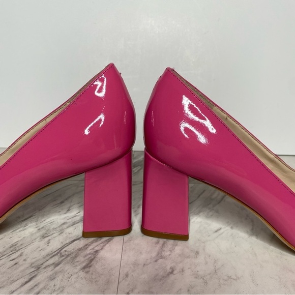 Marc Fisher Zala Pink Patent Leather Pointy Toe Pump 5 1/2 M - Picture 8 of 14